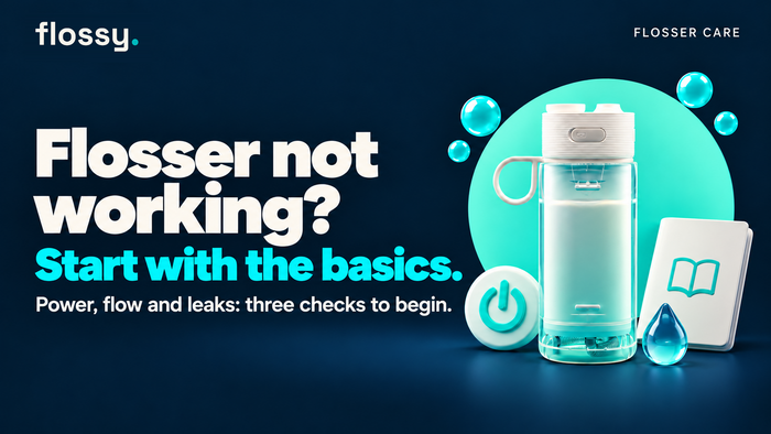 Water Flosser Not Working? Three Quick Checks