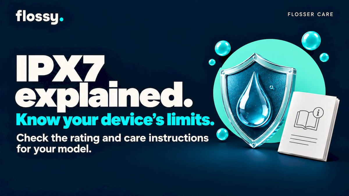 1 Meter, 30 Minutes: IPX7 Waterproof Rating for Water Flossers