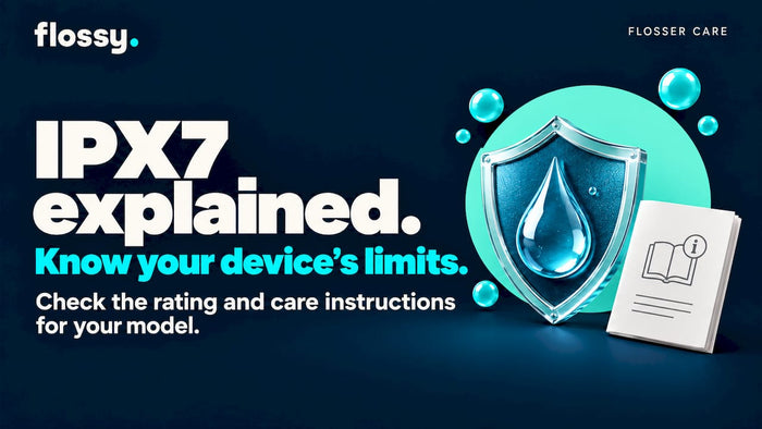 1 Meter, 30 Minutes: IPX7 Waterproof Rating for Water Flossers