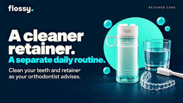 Two Minute Retainer Cleaning With a Water Flosser Backed by Trials